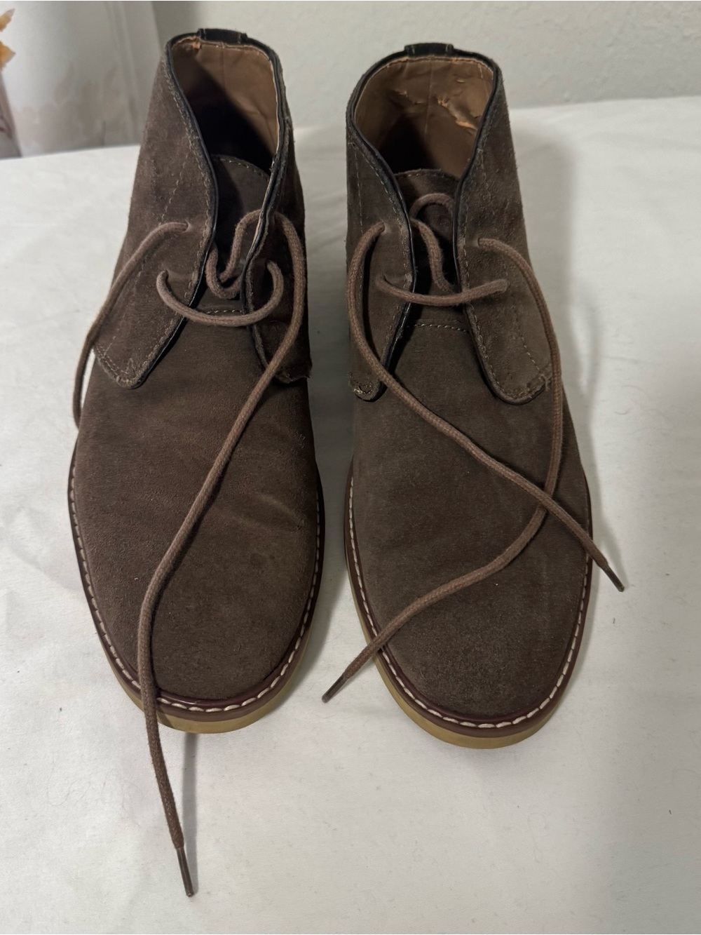 Banana Republic Men's Suede Desert Chukka Boots Brown with Tan Sole See All Pics - Picture 5 of 10